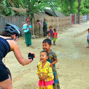 biking around in myanmar