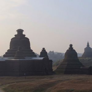 panoramic view of mrauk u