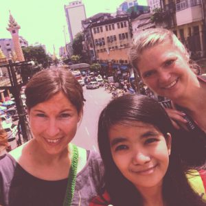 selfie with the happy guest at the centre of yangon