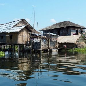 stilted house in inle lake