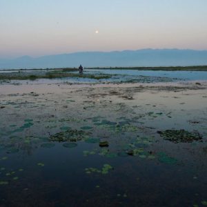 sunrise view of inle lake