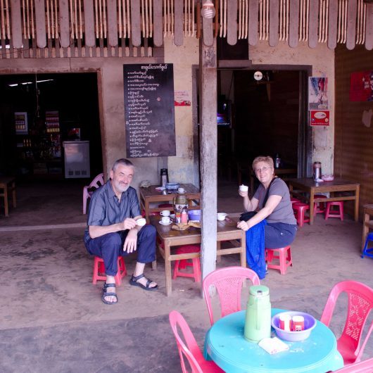 Tea time at Kimpun basecamp