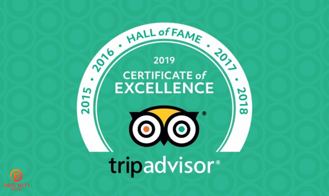 Pro Niti Travel Earns 2019 TripAdvisor “Certificate of Excellence” and “Hall Of Fame”